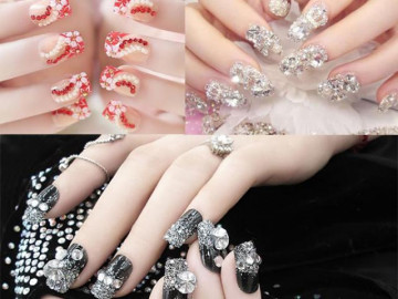 Nail đính đá: 18 mẫu đơn giản đẹp dẫn đầu xu hướng hiện nay