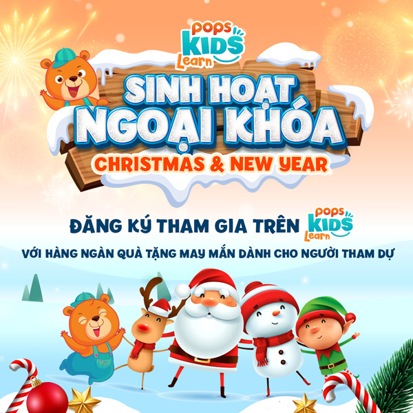 POPS Kids Learn liên tục cho mắt hàng hàng loạt sự kiện với nhiều phần thưởng hấp dẫn trên thị trường nhằm khiến trẻ càng thêm thích thú trong việc học.