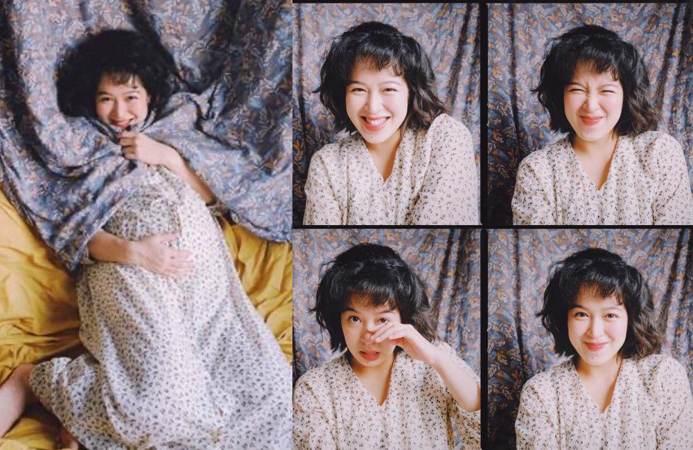 Hình ảnh em gái MC Diệp Chi khi mang bầu ở những tháng cuối thai kỳ.