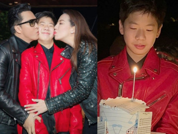 Vợ chồng Chung Tử Đơn đăng ảnh mừng sinh nhật con trai 14 tuổi
