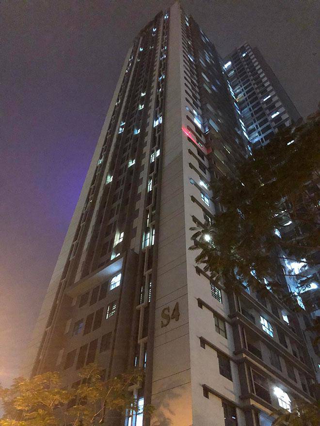 Toà chung cư nơi xảy ra sự việc