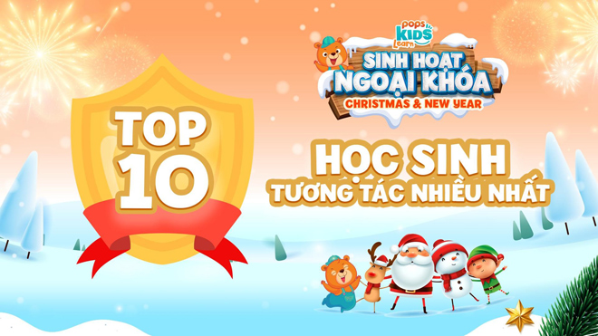 Ngoài ra, buổi sinh hoạt còn vinh danh những bạn học sinh chuyên cần và tương tác nhiều nhất.