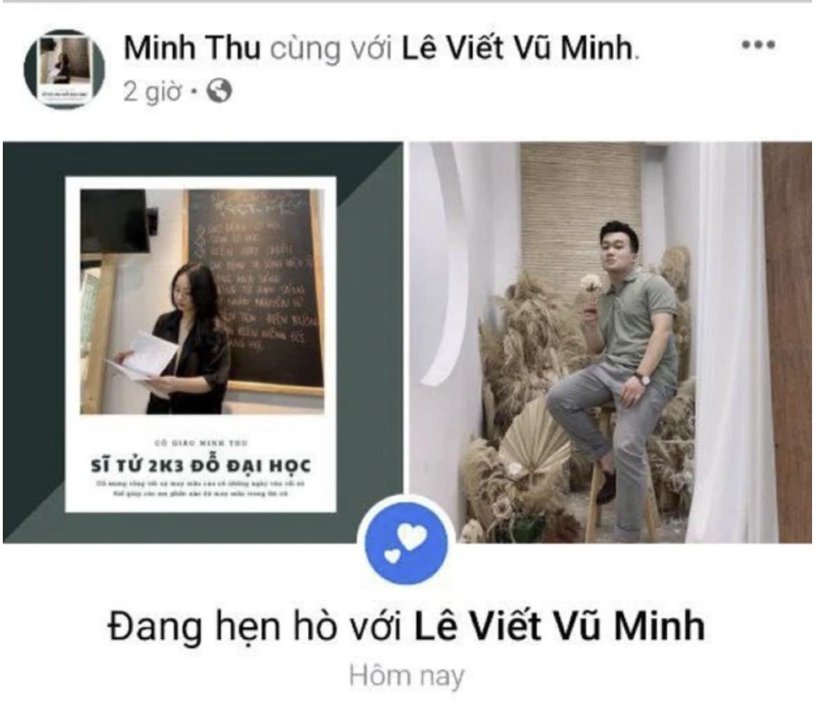 Cô giáo vật lý công khai bạn trai vào ngày 20/10.