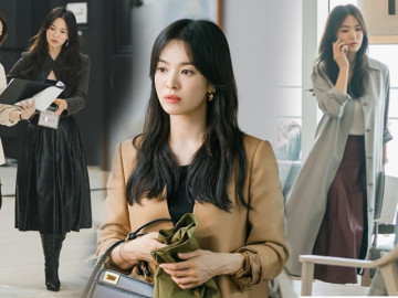 Những mẫu áo khoác Song Hye Kyo diện trong phim mới nhanh chóng được mua sạch