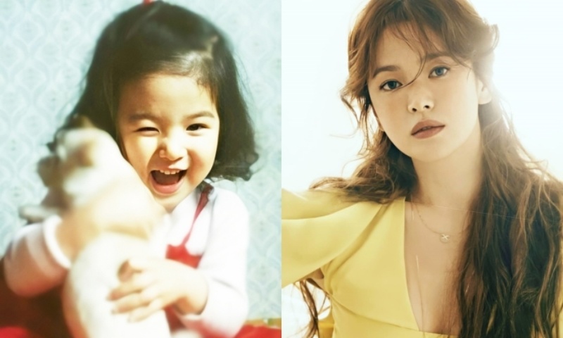 Song Hye Kyo vốn nổi tiếng vì gương mặt kháu khỉnh khi còn là một cô bé. Trên trang cá nhân, ngọc nữ màn ảnh có đôi lần khoe ảnh ấu thơ. Khán giả thích thú vì vẻ ngoài xinh xắn của Song Hye Kyo.
