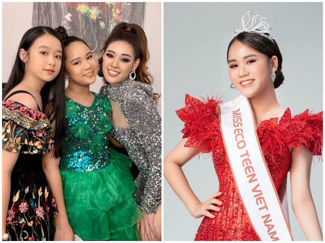 Hoa khôi nhí Cần Thơ chưa đi thi, bạn thân 14 tuổi đã đoạt vương miện Hoa hậu quốc tế