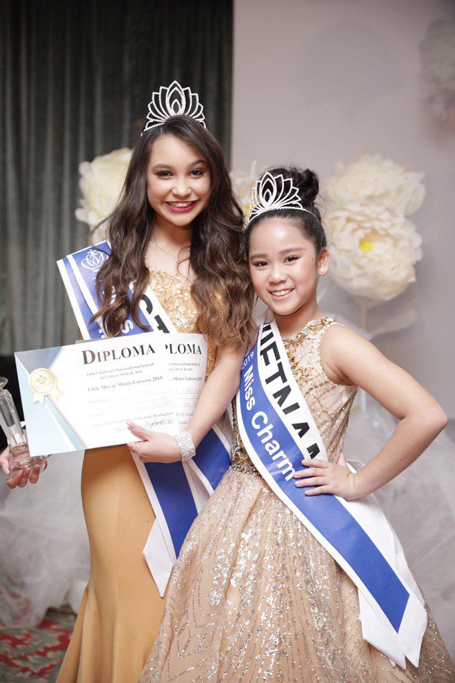 Hoa khôi nhí Cần Thơ chưa đi thi, bạn thân 14 tuổi đã đoạt vương miện Hoa hậu quốc tế - 10