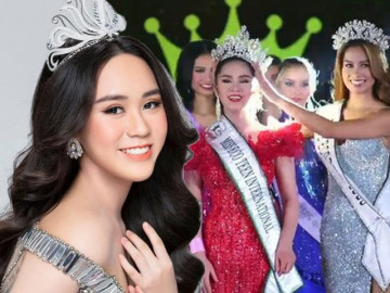 Việt Nam đăng quang Miss Eco Teen: Hoa hậu nhí 14 tuổi vấp ngã, vẫn trình diễn tự tin