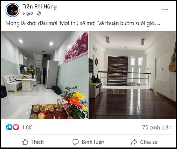 Chồng cũ của Lâm Khánh Chi dọn ra ở riêng, khoe khởi đầu mới trong căn nhà rộng rãi - 2