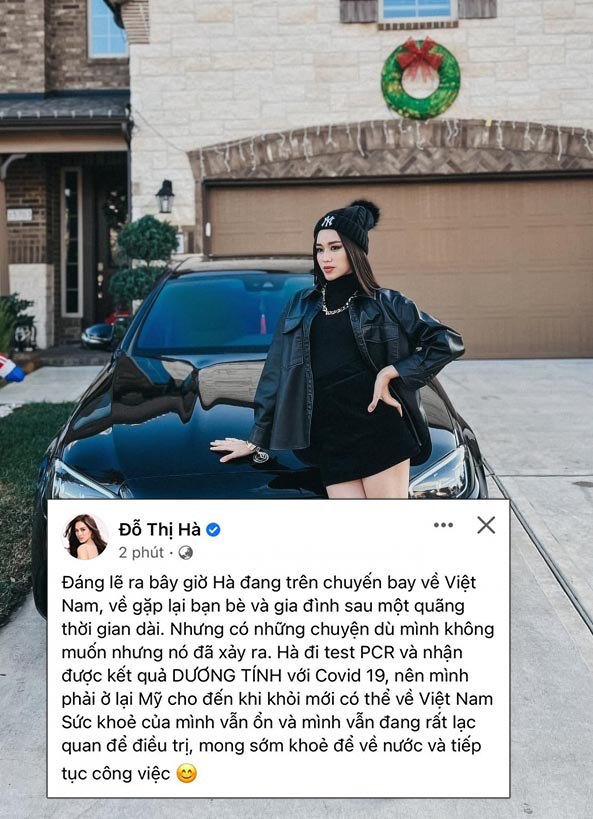 Hoa hậu Đỗ Thị Hà nhiễm COVID-19, không thể trở về Việt Nam như dự định - 3