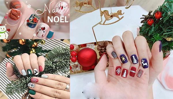 5 mẫu nail đẹp lung linh dành cho nàng đi chơi đêm Noel - BlogAnChoi
