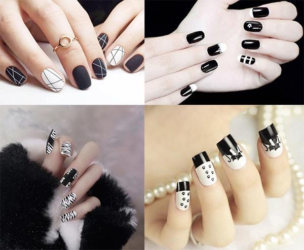 15 Kiểu nail màu đen sang chảnh đẹp đơn giản hot nhất hiện nay - 2