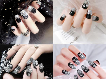 15 Kiểu nail màu đen sang chảnh đẹp đơn giản hot nhất hiện nay