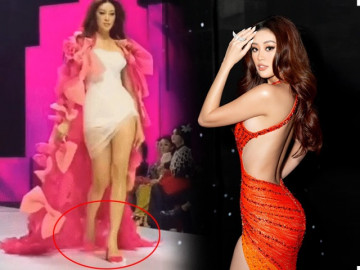 Hoa hậu Khánh Vân liên tục làm vedette, trình diễn đẳng cấp mặc dù xém "vồ ếch"