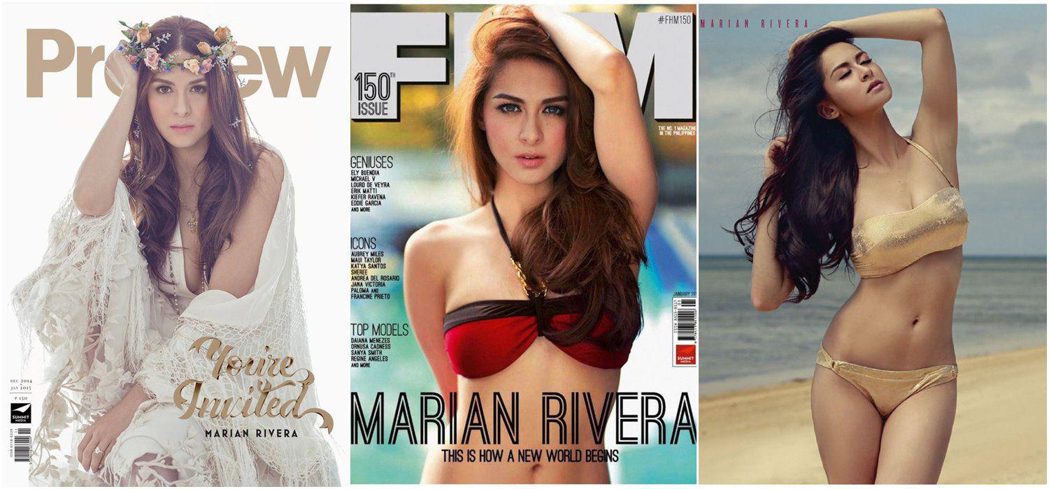 Từ năm 2006 đến năm 2013, Marian Rivera liên tục lọt top 100 người đẹp sexy nhất Philippines, được bầu chọn bởi FHM – tạp chí dành cho nam giới. 