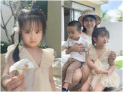 Làm mẹ - Mặc tin đồn ly thân, Diệp Lâm Anh khoe con gái xinh như thiên thần, bà nội đại gia cưng