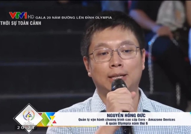 Nguyễn Hồng Đức xuất hiện trên VTV, chia sẻ quan điểm về việc Quán quân và Á quân Olympia không trở về nước làm việc