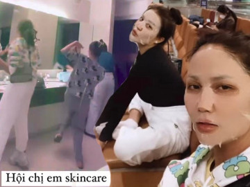 "Tiểu vũ trụ" Miss Universe Vietnam tranh thủ chăm da, làm náo loạn cả sân bay Dubai