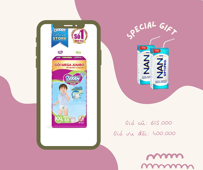 Các mẹ bỉm sữa nên tranh thủ mua sẵn các loại tã bỉm cần dùng để tránh tình trạng cháy hàng vào trước Tết. Gợi ý tã quần Bobby với đệm thấm lưng mồ hôi stronga hrefhttps://shopee.vn/product/63521925/15015034584?utm_sourcespe-pramp;utm_mediumvnintamp;utm_campaign2022-TetSale-MIXCAT_EXT_VN_PR00_prtetcpeva_030122amp;utm_content030122 target_blankMega Jumbo XXL/a/strong 88 miếng từ Shopee hiện đang giảm chỉ còn 400.000 đồng.