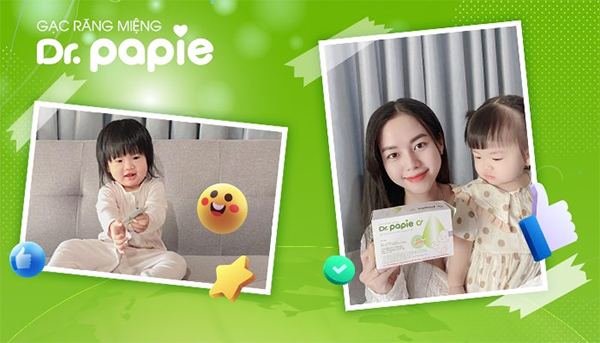 Dr.Papie là lựa chọn của mẹ Dung cho bé từ sơ sinh đến giờ