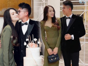 Thời trang - Hương Giang ăn mặc kín đáo vẫn khoe được đường cong khi sánh bước cùng Matt Liu