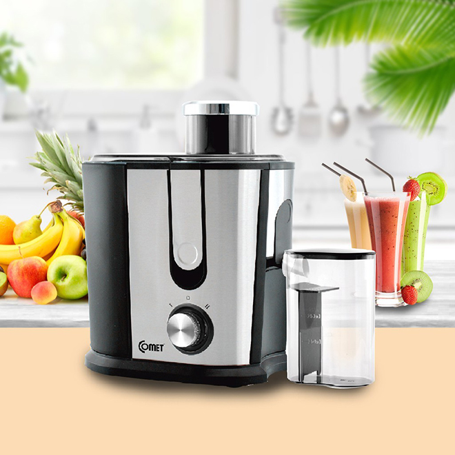Đừng quên khung giờ sale 21H cuối ngày với ưu đãi không hề kém cạnh. Tín đồ nhà bếp hãy nhanh tay săn sale sản phẩm Máy ép trái cây 400W COMET - CM9838 với giá chỉ 799.000 đồng duy nhất trong hôm nay.