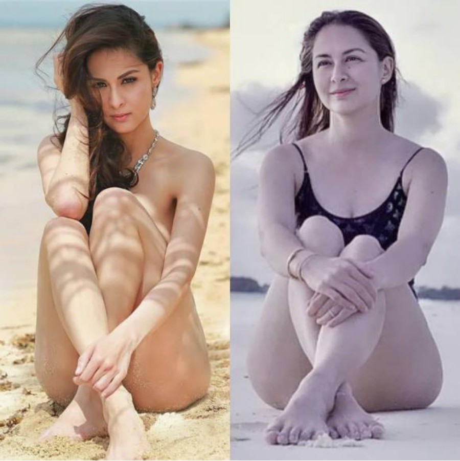 Mỹ nhân đẹp nhất Philippines diện bikini trên biển, mẹ 2 con không 1 vết rạn - 5