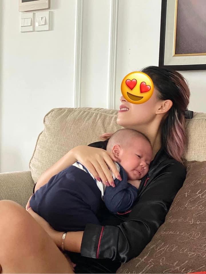 Danh tính mỹ nhân bế con trai amp;#34;Ông hoàng nhạc Việtamp;#34; từ bé: Dư tiền thừa nhan sắc, đốt bạc tỷ giữ body - 3