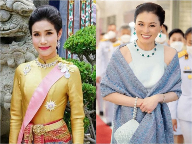 Hoàng hậu Thái Lan tuổi U50 đẹp chẳng kém vợ bé của chồng, amp;#34;mặt hoa da phấnamp;#34;, dáng mi nhon - 3