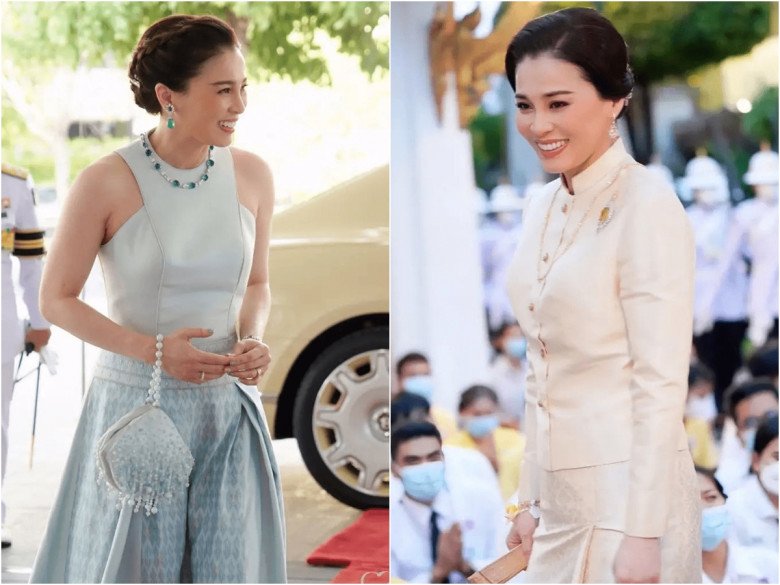 Hoàng hậu Thái Lan tuổi U50 đẹp chẳng kém vợ bé của chồng, amp;#34;mặt hoa da phấnamp;#34;, dáng mi nhon - 4