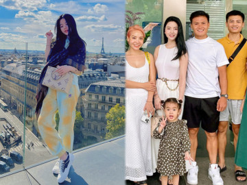 Bạn gái tin đồn Quang Hải vi vu trời tây, khi dát hàng hiệu, khi giản dị ngầm khẳng định chủ quyền
