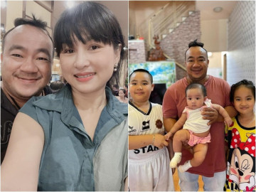 Vừa tính sinh thêm đứa nữa, diễn viên Hiếu Hiền lại ngồi khóc tại quán nước vì vợ kém 9 tuổi