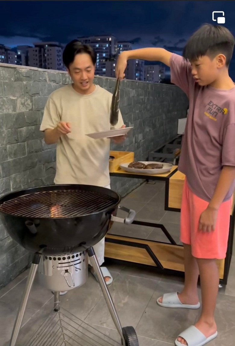 Cường Đôla dự đoán con trai Hồ Ngọc Hà tương lai chiều bạn gái, giờ đã cao hơn bố - 4