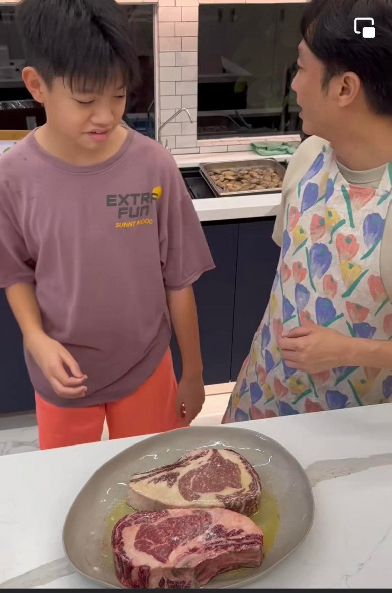 Cường Đôla dự đoán con trai Hồ Ngọc Hà tương lai chiều bạn gái, giờ đã cao hơn bố - 3