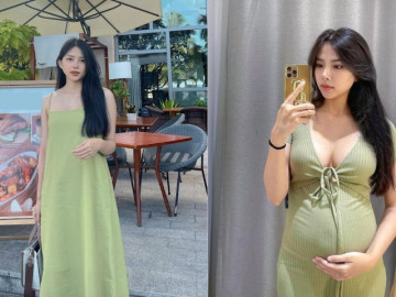 Vợ Phan Mạnh Quỳnh bầu 6 tháng gợi cảm hết nấc, tiết lộ vẫn tự làm 1 việc suốt thai kỳ