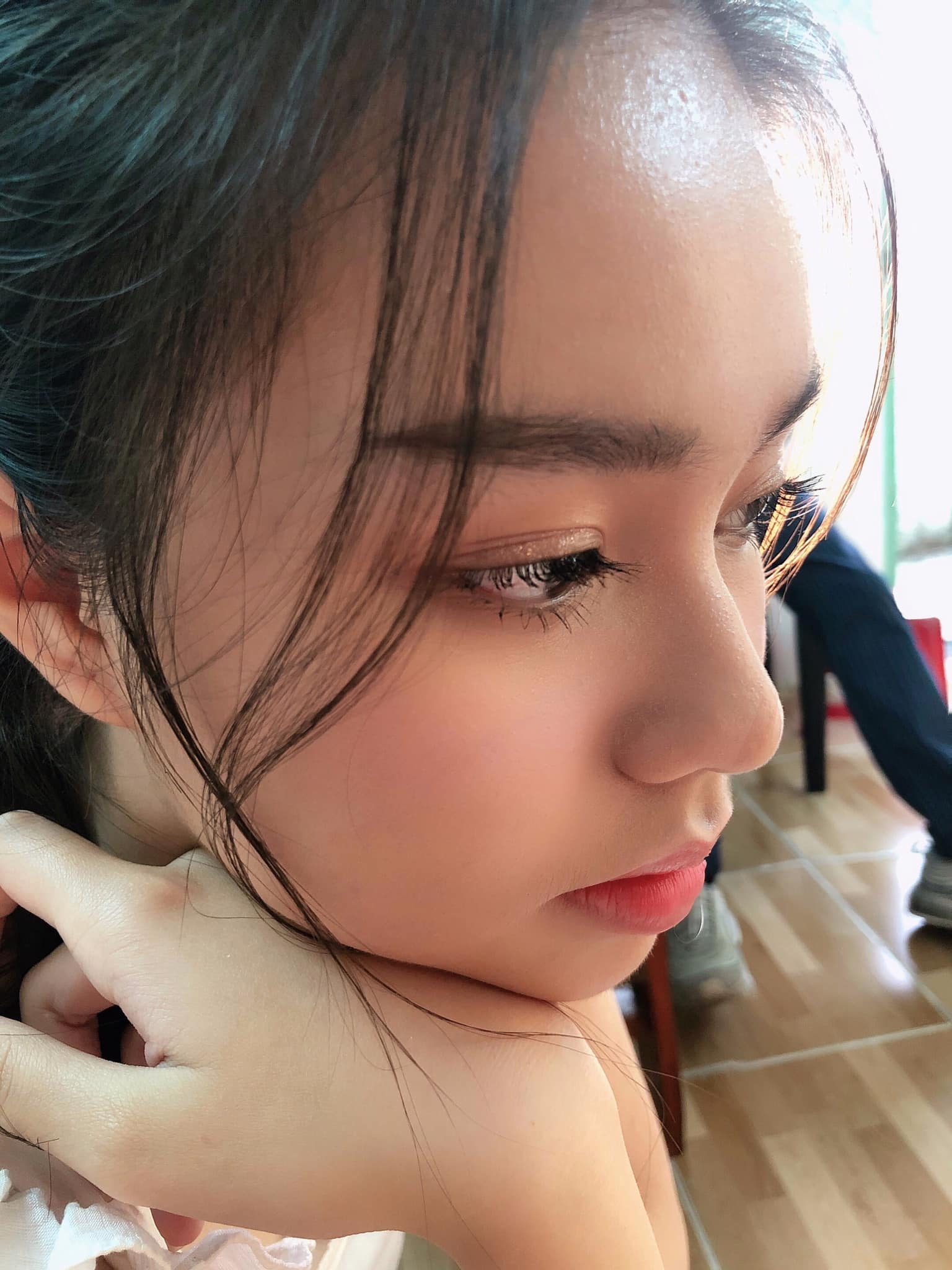 Góc nghiêng thần thánh của Trà My khiến nhiều người điêu đứng.