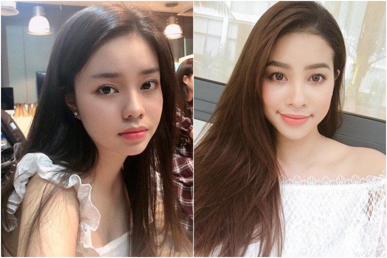 Trà My được ví như bản sao Phạm Hương với đôi mắt to tròn, cặp môi đầy đặn mà đến chiếc má bánh bao của cả hai chị em cũng giống hệt nhau trong nhiều khung ảnh. 