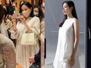 Giải trí - Chồng bận ra ngoài kiếm tiền, Son Ye Jin một mình bế bụng bầu đi ăn cưới