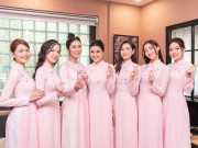 Làm đẹp - Đám hỏi Đỗ Mỹ Linh xuất hiện dàn phù dâu chân dài nhất Việt Nam, cao nhất là 1m22