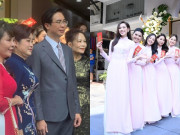 Đám hỏi Đỗ Mỹ Linh: Bố cô dâu nhận xét về chú rể, con trai Bầu Hiển bảnh bao giữa dàn phù dâu cực phẩm