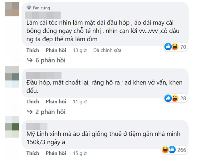 Thậm chí có những bình luận kém duyên công kích vào gương mặt, hàm răng của nàng Hậu.