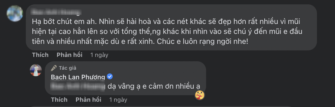 Nhiều fan hâm mộ cũng ủng hộ với quyết định này của mỹ nhân VTV. Một số chị em cũng khuyên cô nàng rằng chỉ cần mình cảm thấy vui và yêu cơ thể mình là được!