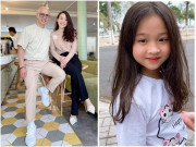 Làm mẹ - Phan Đinh Tùng đầu trọc lốc không tóc, con gái tóc dày đen mượt, xinh hệt mẹ mỹ nhân