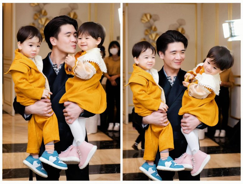 Cuộc sống ngậm thìa vàng của 2 bé sinh đôi nhà anh trai chồng Đỗ Mỹ Linh trong biệt thự xa hoa - 7