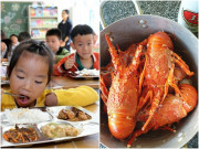 Yêu con - Thầy hiệu trưởng khoe bữa trưa của HS tiểu học toàn bào ngư, tôm hùm, biết giá tiền mỗi suất ai nấy ghen tỵ
