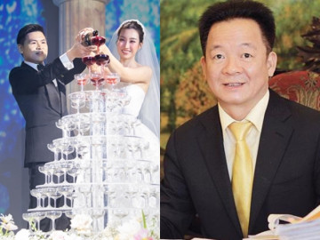 Bầu Hiển nhảy tưng bừng trong đám cưới con trai, Đỗ Mỹ Linh và chồng nhận bình luận chê bai vì màn phát biểu