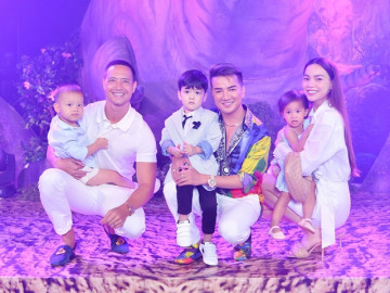Đàm Vĩnh Hưng cho Polo đọ sắc cùng Lisa - Leon, anh lớn bảnh bao, phong cách hơn hẳn 2 em