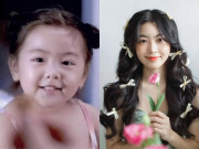 Hình ảnh con gái Quyền Linh đóng quảng cáo năm 3 tuổi khác nhiều so với hiện tại, giờ đi ngược mong muốn của bố