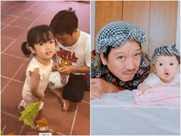 Nhã Phương cuối cùng cũng công khai mặt ái nữ: Là bản sao Trường Giang, xinh hơn búp bê