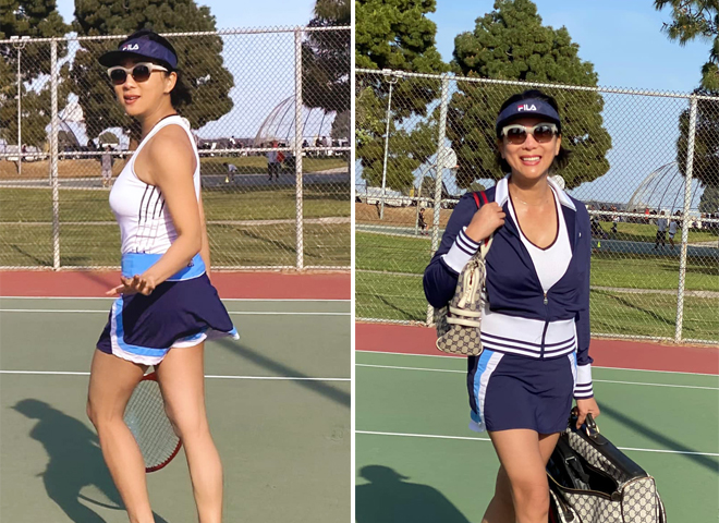 Để có thể cân được nhiều trang phục khó  nhằn, người đẹp giữ dáng bằng cách tập luyện các bộ môn như: Bơi, gym, cầu lông và đánh golf. Việc ăn chay cũng một phần giúp cô có được nhan sắc trẻ đẹp và thân hình nóng bỏng như hiện tại.